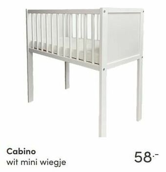 Baby & Tiener Cabino wit mini wiegje aanbieding