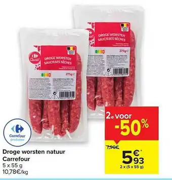 Hyper Carrefour Droge Worsten Natuur Carrefour aanbieding