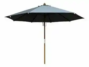 Dreamland FSC-luxehoutmastparasol Ø 3,5 m grijs aanbieding