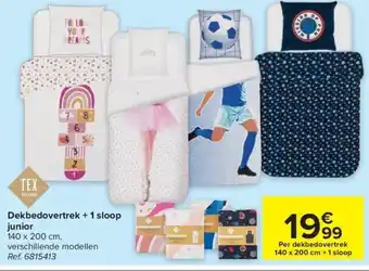 Carrefour Tex home dekbedovertrek + 1 sloop junior 140 x 200cm ref. 6815413 aanbieding