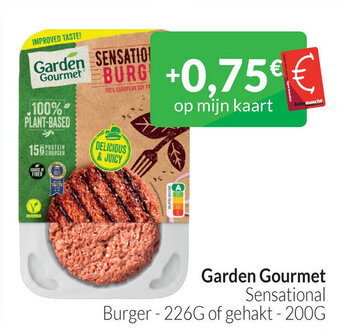 Intermarché Garden gourmet sensational burger 226g of gehakt 200g aanbieding