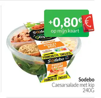 Intermarché Sobedo carsarsalade met kip 240g aanbieding