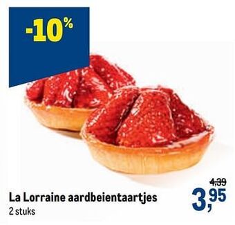 Makro La lorraine aardbeientaartjes aanbieding