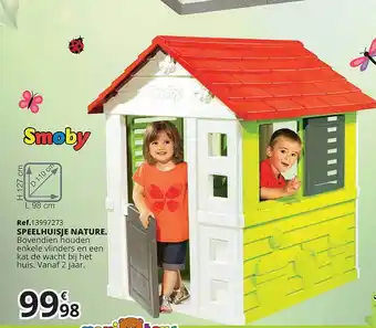 Maxi Toys Smoby Speelhuisje Nature aanbieding