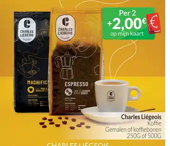 Intermarché Charles liegeois koffie gemalen 250g aanbieding