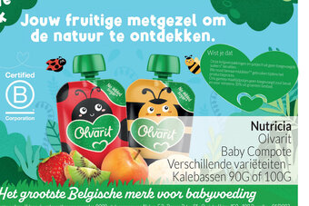 Nutricia olvarit baby compote verschillende varieteiten