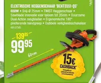 HandyHome Elektrische Heggenschaar Behts551-qs aanbieding