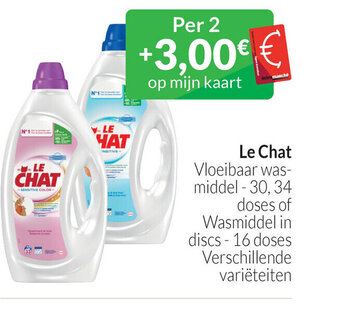 Intermarché Le chat vloeibaar wasmiddel aanbieding
