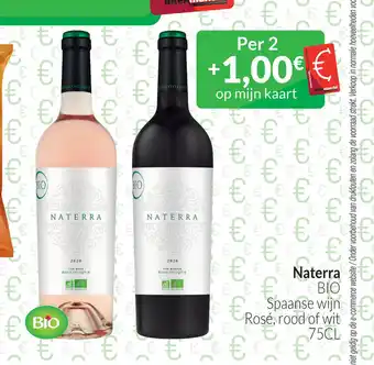 Intermarché Naterra BIO spaanse wijn rose 75cl aanbieding
