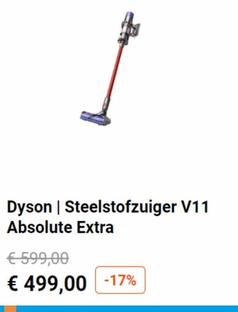 Krëfel Dyson Steelstofzuiger V11 absolute extra aanbieding