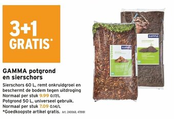 GAMMA Gamma potgrond en sierschors aanbieding