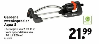 GAMMA Gardena zwenksproeier Aqua S aanbieding