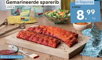 Bon Ap Gemarineerde sparerib per kg aanbieding