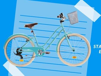 Decathlon Stadsfiets voor kinderen elops 500 24 inch 9-12 jaar aanbieding