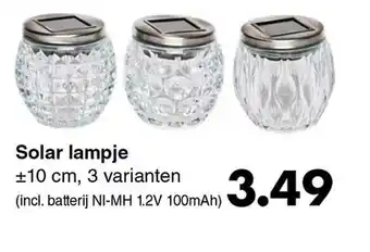 Wibra Solar Lampje aanbieding