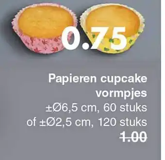 Papieren Cupcake Vormpjes