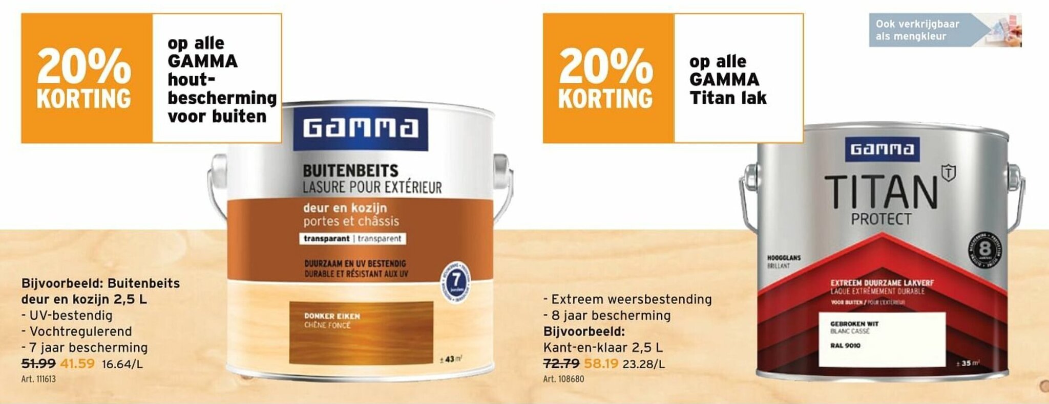 Bijvoorbeeld Buitenbeits deur en kozijn 2,5L promotie bij GAMMA