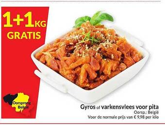 Intermarché Gyros Of Varkensvlees Voor Pita aanbieding