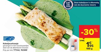 Carrefour Market Kabeljauwhaasje 100g aanbieding