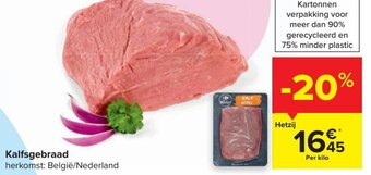 Carrefour Market Kalfsgebraad aanbieding
