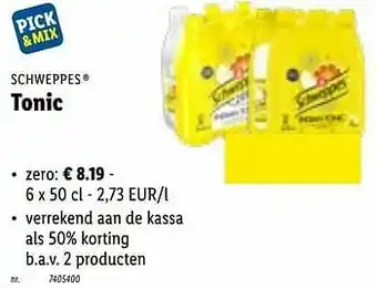 Lidl Tonic zero aanbieding