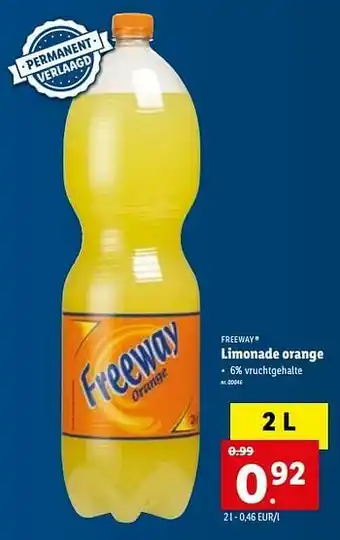 Lidl Limonade orange aanbieding