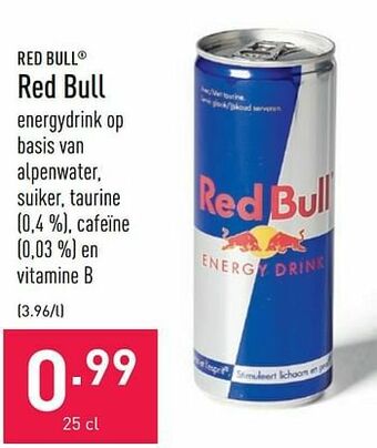 ALDI Red bull aanbieding