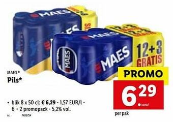 Lidl Pils blik aanbieding