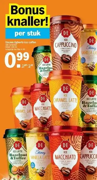 Albert Heijn Douwe egberts ice coffee aanbieding