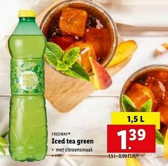 Lidl Iced tea green aanbieding