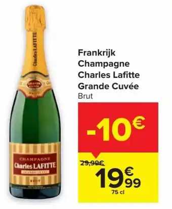 Carrefour Market Champagne Charles Lafitte Grande Cuvee Brut 75cl aanbieding