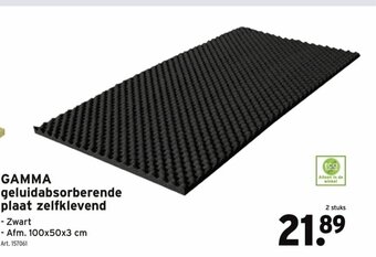 GAMMA Gamma geluidabsorberende plaat zelfklevend aanbieding