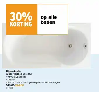 GAMMA Bij. Allibert ligbad Essina2 aanbieding