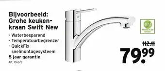 Bij. Grohe keukenkraan Swift New