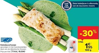 Carrefour Kabeljauwhaasje aanbieding