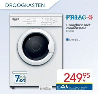 Eldi Droogkast met condensatie aanbieding