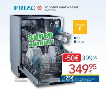 Inbouw vaatwasser