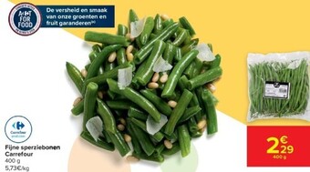 Carrefour Fijne sperziebonen carrefour 400 g aanbieding