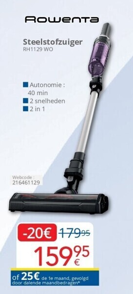 Eldi Steelstofzuiger aanbieding