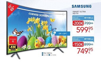 Eldi Samsung smart ultra hd-tv 55’’/138 cm aanbieding