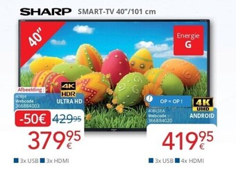 Eldi Sharp smart-tv 40/101 cm aanbieding