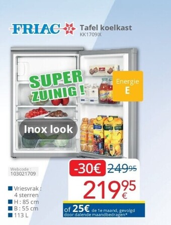 Eldi Tafel koelkast aanbieding