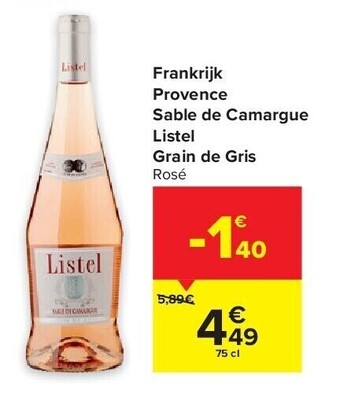 Carrefour Frankrijk provence sable de camargue listel grain de gris aanbieding