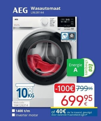 Eldi Wasautomaat aanbieding