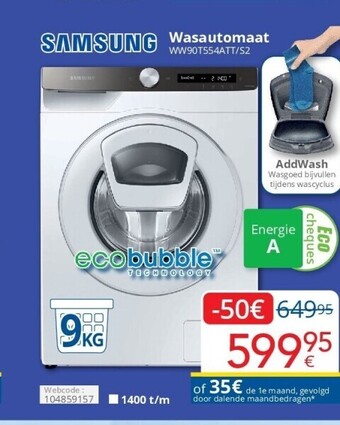 Eldi Wasautomaat aanbieding