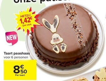 Carrefour Taart paashaas aanbieding