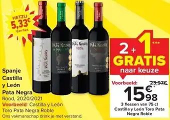 Carrefour Spanje castilla y león pata negra aanbieding