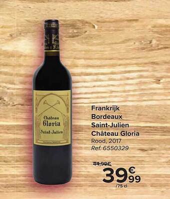 Frankrijk Bordeaux Saint-julien Chateau Gloria