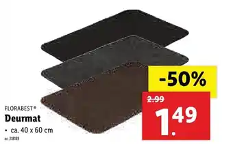 Lidl Florabest Deurmat aanbieding