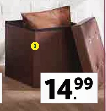 Lidl Livarno Living Zitblok met opbergruimte 46 L aanbieding